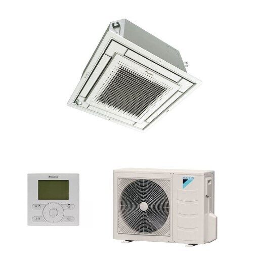 DAIKIN ''Fullyflat'' (telpai- 75m2) 5,5kW FFA50A9/RXM50R9 Griestu kasete