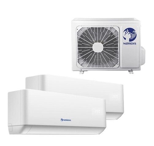 Multisplit NORDIS kondicionieris 4,1kW (2 iekšdaļas 1 ārdaļa) NOV09TC1x2/FMA-14I2HD/DVO x1